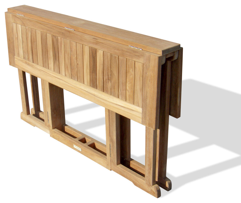 Grade A Teak 48x31 Rect Drop Leaf Table