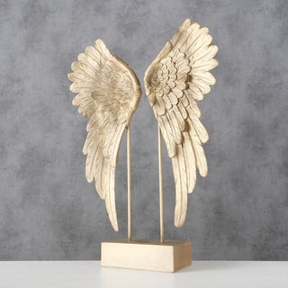 Angel Wings Decorative Free Standing Sculpture, 16.25"
