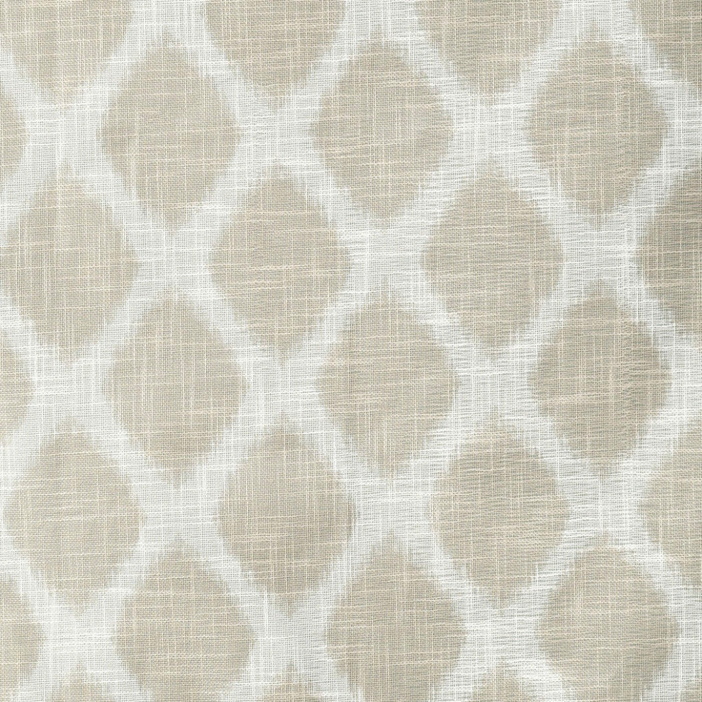SunSmart Blakesly Ikat Blackout Window Panel, Grey, Taupe, 50"x84"