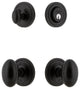 Ageless Iron Loch Rosette Combo Pack Aeg Knob, Black Iron