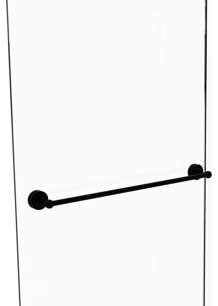 Prestige Skyline 30" Shower Door Towel Bar, Matte Black