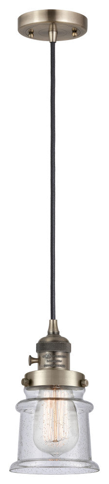 INNOVATIONS 201CSW-AB-G184S 1-Light Mini Pendant Antique Brass