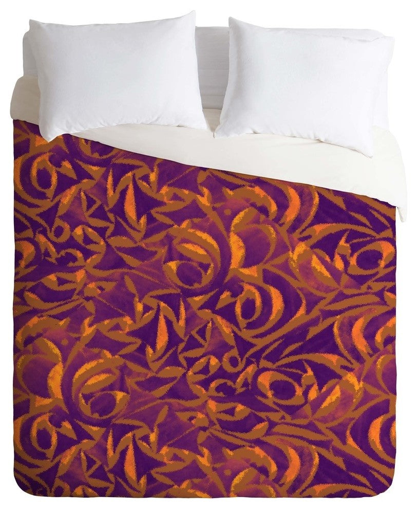 Deny Designs Wagner Campelo Abstract Garden 1 Duvet Cover - Lightweight