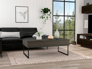 Chester Lift Top Coffee Table with Concealed Storage, Carbon Espresso