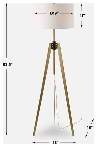 Uttermost Anchorage Tri-pod Floor Lamp
