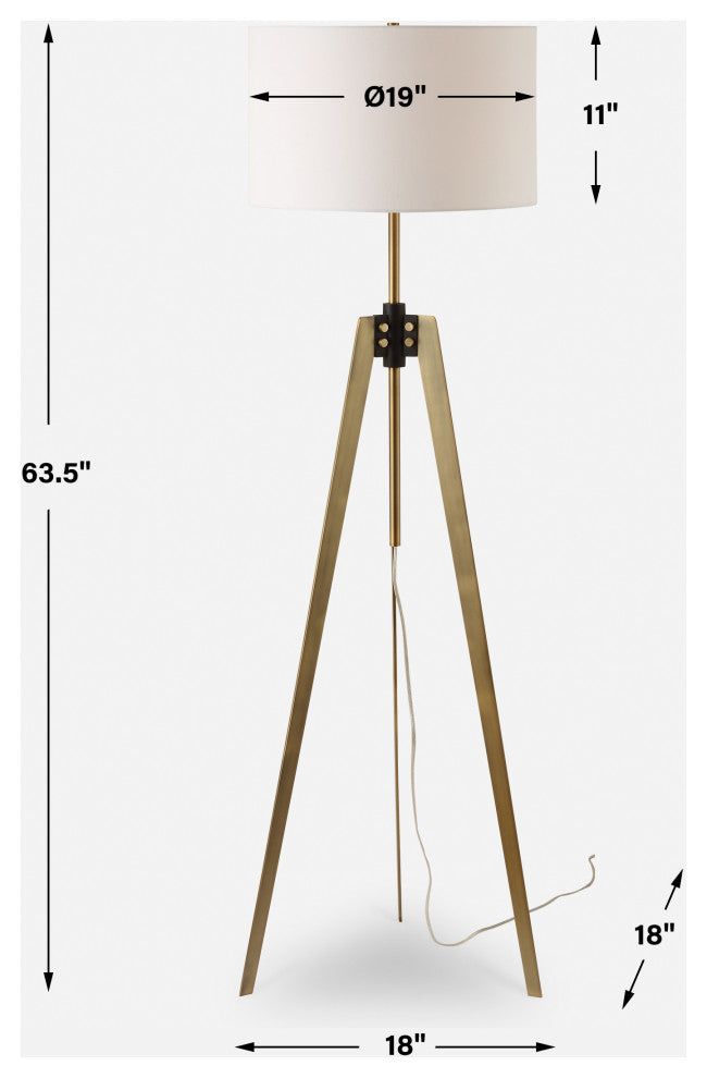 Uttermost Anchorage Tri-pod Floor Lamp