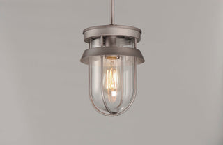 Maxim 10268CL Breakwater 7"W Mini Pendant / Semi-Flush Ceiling - Black