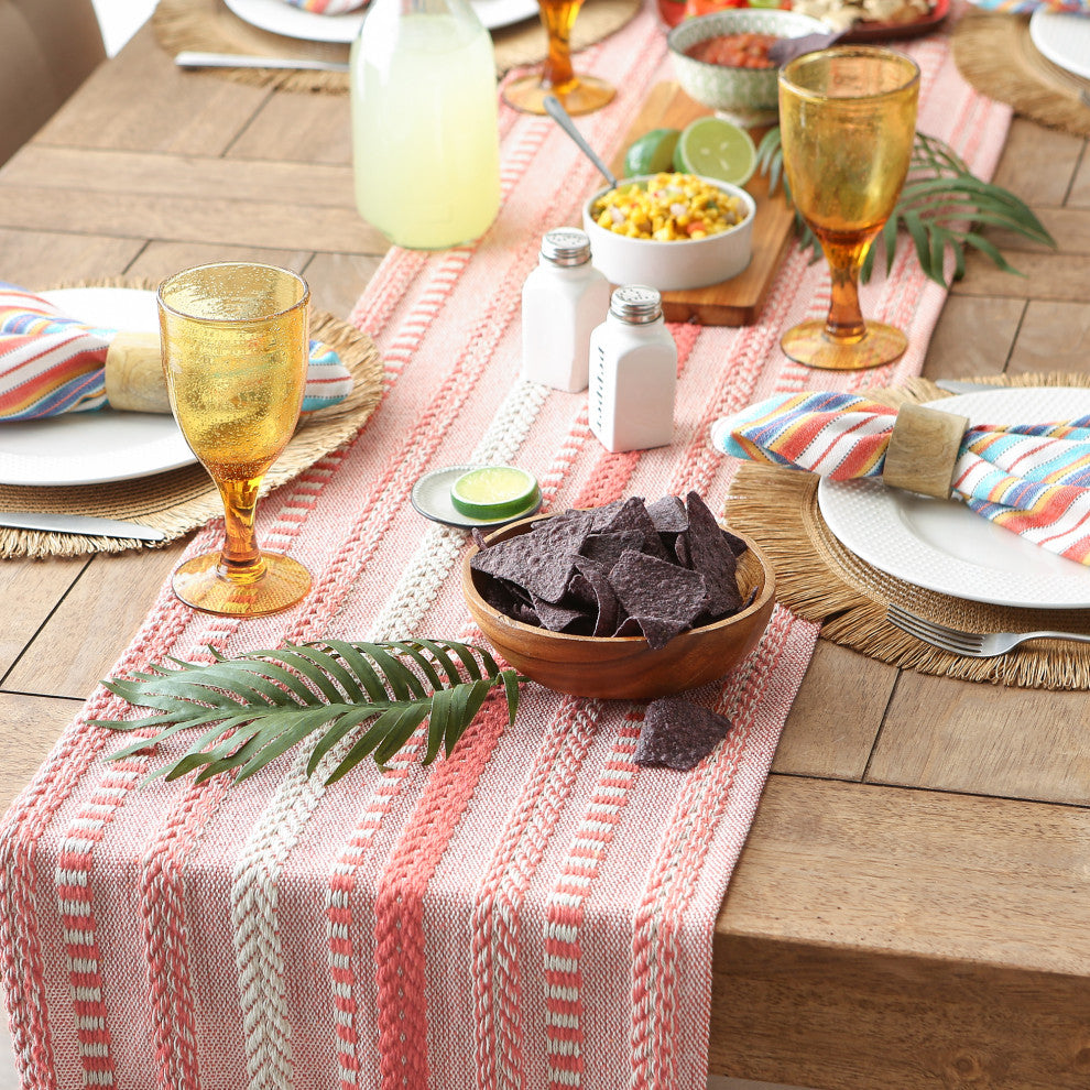 Spice Braided Stripe Table Runner 15x108