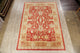 Rustic Style All-Over Hand Made Turkish Area Rug Oriental, Rust, 9 X 13 Ft.