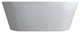 Vanity Art Solid Surface Resin Stone Freestanding Bathtub, Glossy White, 65"x29.5"