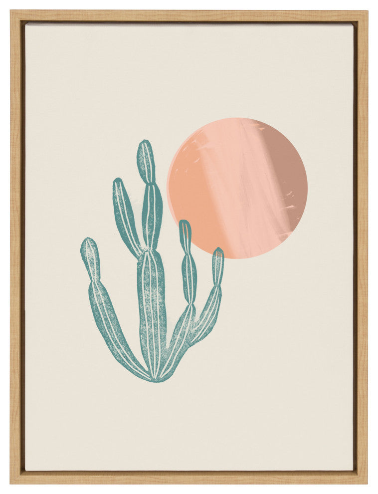 Sylvie Desert Sunrise Framed Canvas by Kate Aurelia Holloway, Natural 18x24