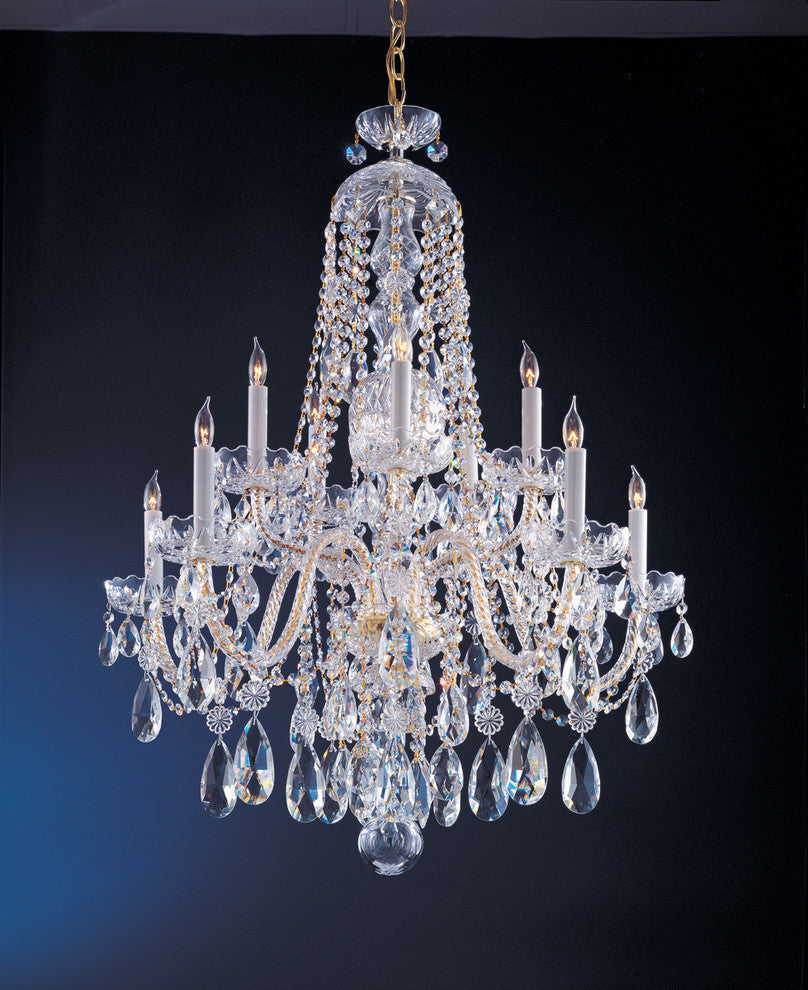 Crystorama Traditional Crystal 10-Light Chandelier