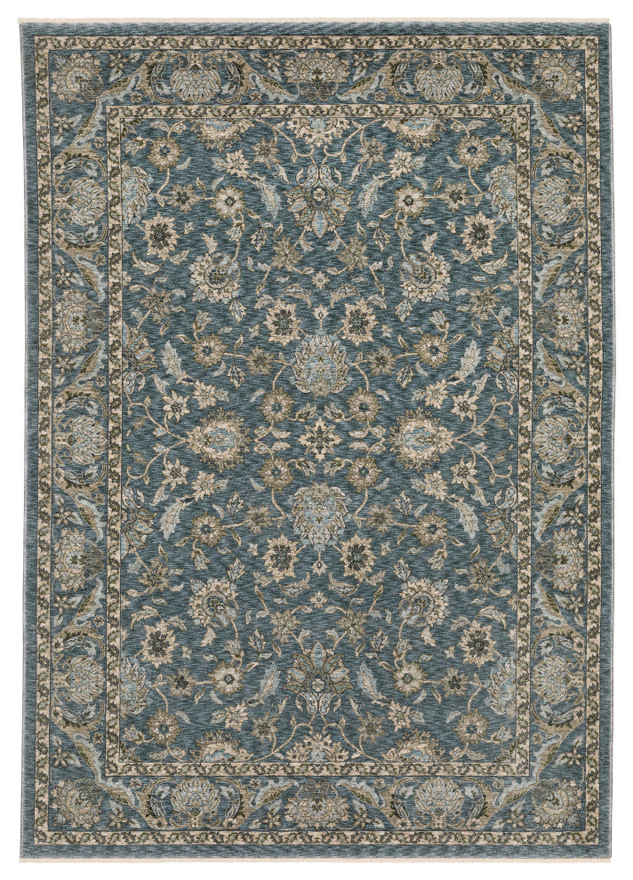 Oriental Weavers Aberdeen 070H1 Floral Rug, Blue, 7'10"x10'10"