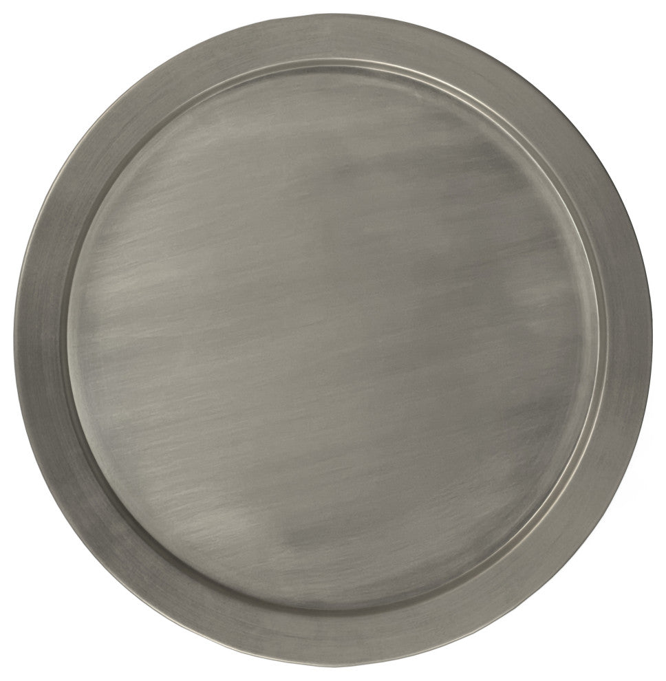 Corbin Metal Side Table, Antique Silver