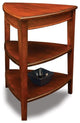 Leick Furniture Shield Tier Wood Corner Table in Bronze