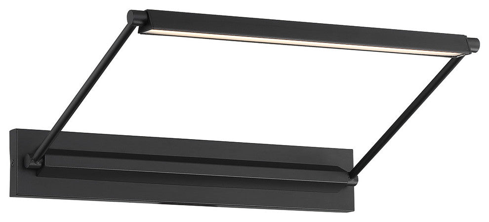Hudson 17" LED Picture Light 3000K, Aged Brass, Black, 17"