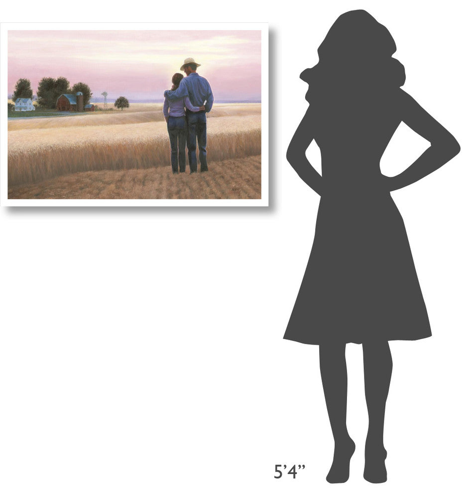 "Family Farm" Digital Paper Print by James Wiens, 38"x26"