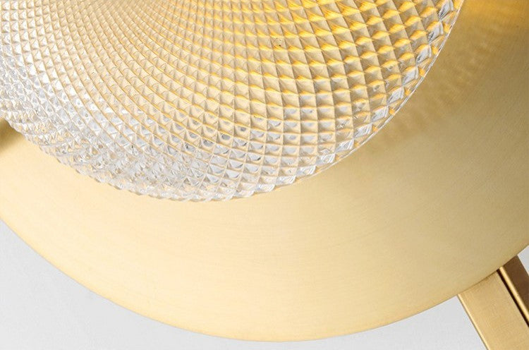 Albacete | Modern LED Industrial Style Wall Lamp, Gold + Green, 1 Light