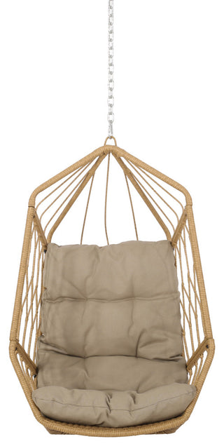 Mesena Outdoor/Indoor Wicker Hanging Chair with 8 Foot Chain (NO STAND)