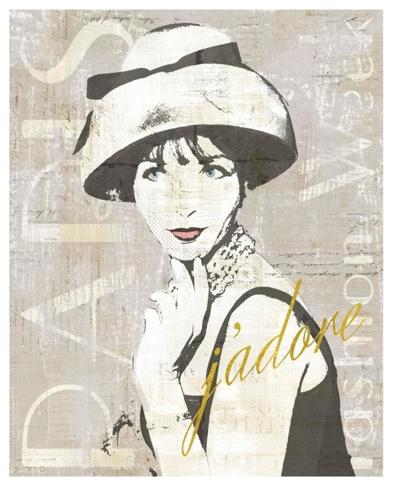 "Fashion Week Paris Halftone I" Digital Paper Print by Sue Schlabach, 30"x37"