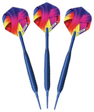 Elkadart Neon Blue Soft Tip Darts, 18 Grams