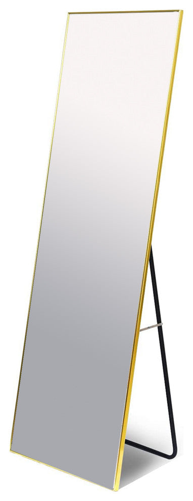 22 in. W x 65 in. H Rectangular Framed Freestanding Full Length Bedroom Mirror