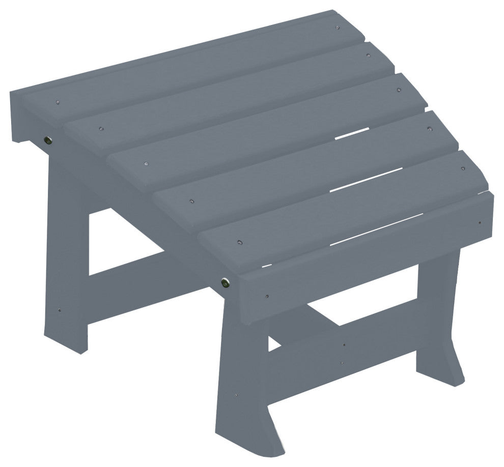 Poly New Hope Footstool, Dark Gray