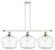 Innovations 516-3I-WPC-G654-12-LED 3-Light Island Light, White, Polished Chrome