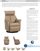 IMG Boss Large Relaxer Power Recliner Swivel Glider Chair Trend Pebble Leather