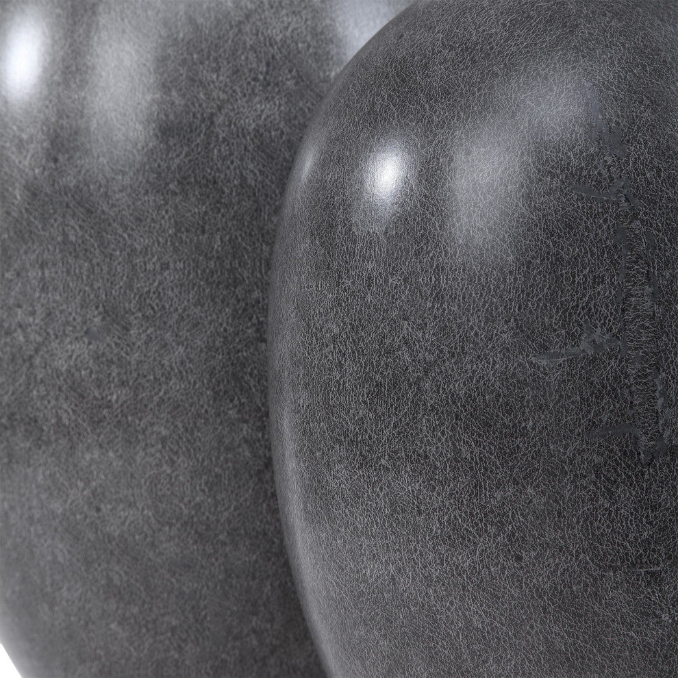 Uttermost 17711 Riordan 19-3/4" Tall Ceramic Vase - Set of 2 - Black / White