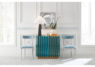 Lifestyle image of the cabinet in a stylish interior, fully visible.