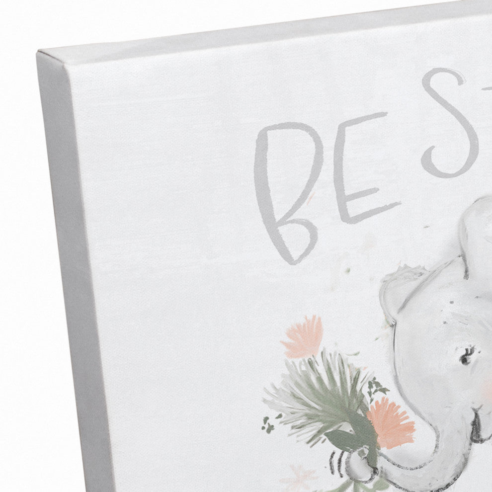 Strong And Courageous Elephant 14x11 Canvas Wall Art