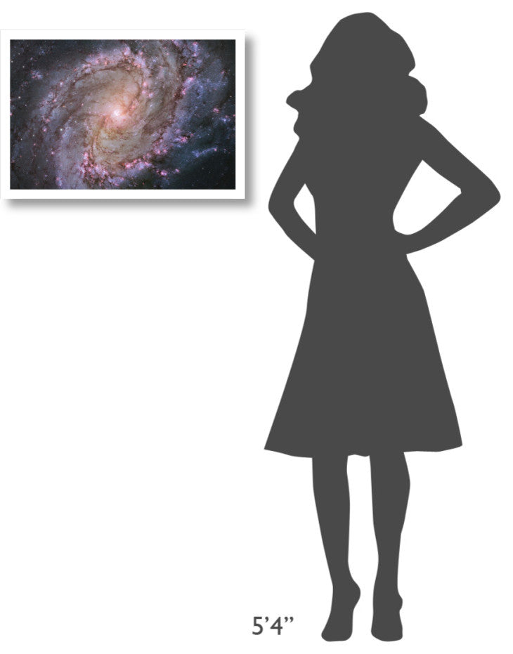 "M83 - Spiral Galaxy" Digital Paper Print by NASA, 26"x18"