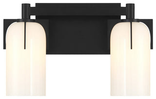 Caldwell 2-Light Bathroom Vanity, Matte Black