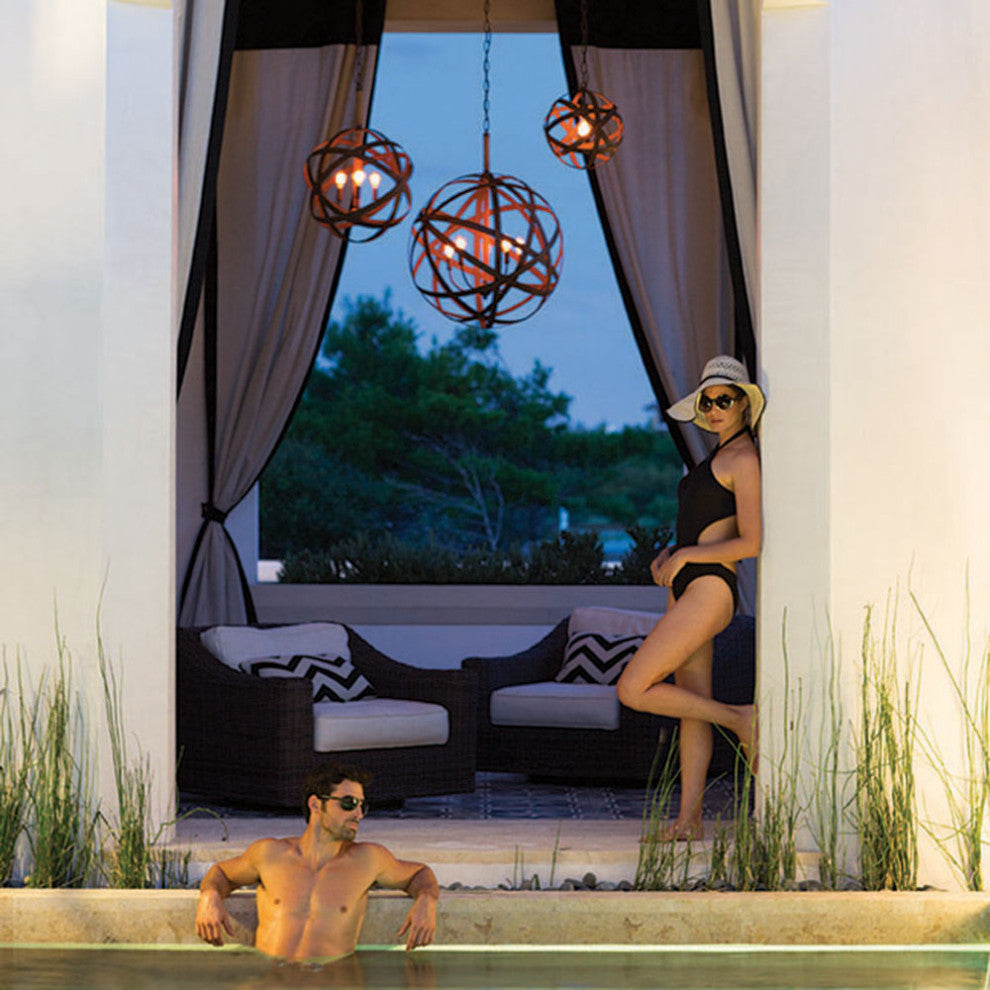 Hinkley Carson Large Orb, Vintage Iron