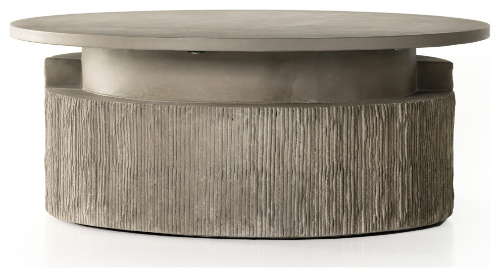 Huron Outdoor Coffee Table-Txtrd Flint