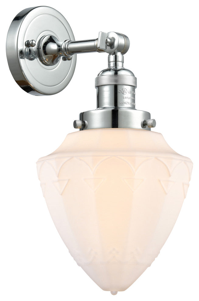 Innovations 203-PC-G661-7 1 Light Sconce, Polished Chrome