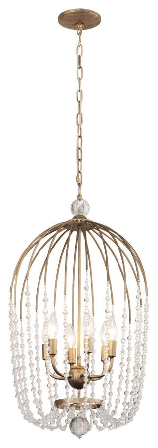 Varaluz-343F06HG-Six Light Pendant Havana Gold