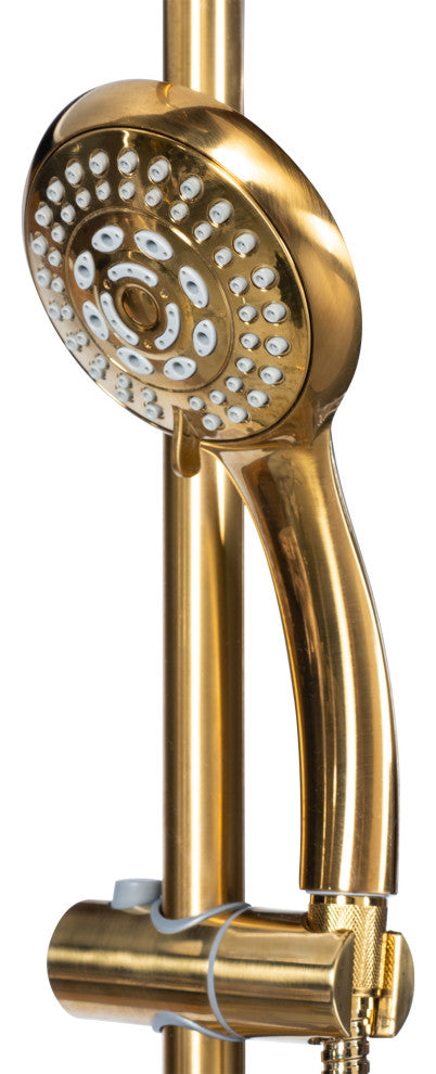 Pulse 1011-III-BG ShowerSpas Brushed-Gold Shower System -  Kauai III Shower Syst
