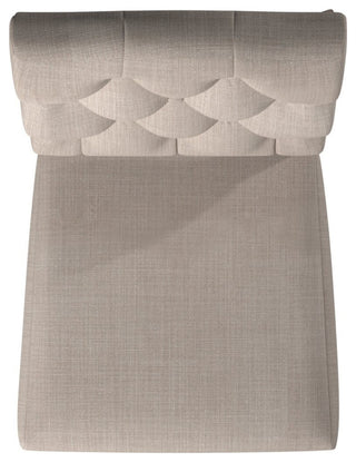 Newberry Set of 2 Button Tufted Parson Chairs, Weathered Natural