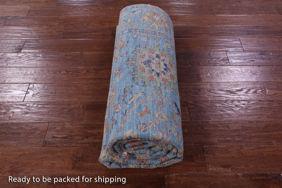 Turkish Oushak Handmade Wool Rug 6' 1" X 8' 7" - Q14944