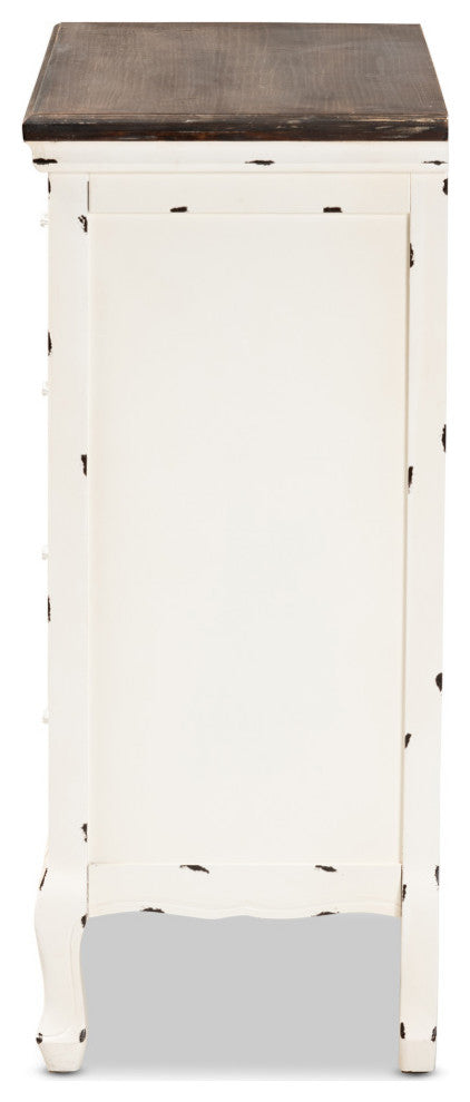 Talitha Traditional Storage Cabinet, Antique White
