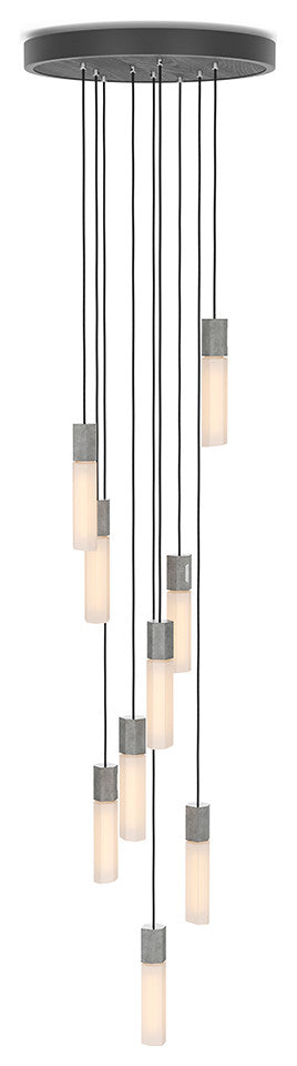 Basalt Nine Pendant in Stainless Steel - US