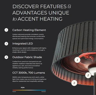 Vellura Freestanding Heater and Lamp