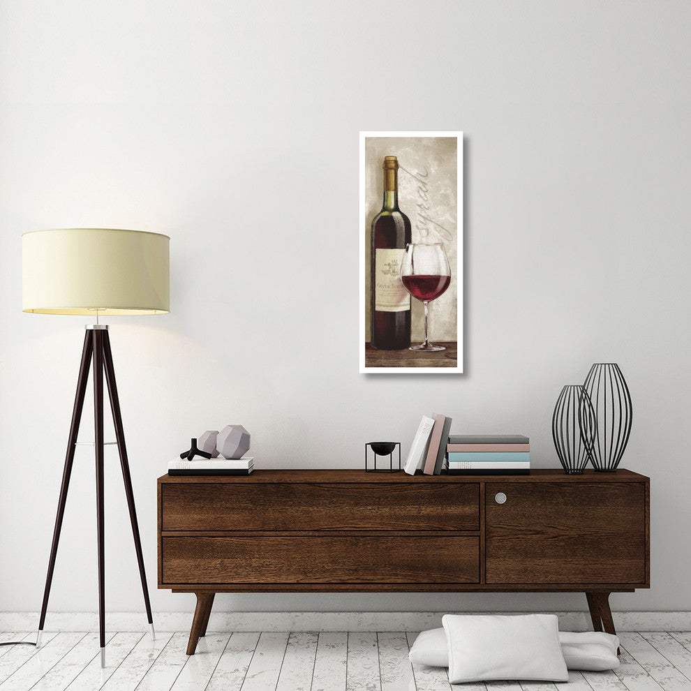 "Wine in Paris VI" Digital Paper Print by Janelle Penner, 18"x42"