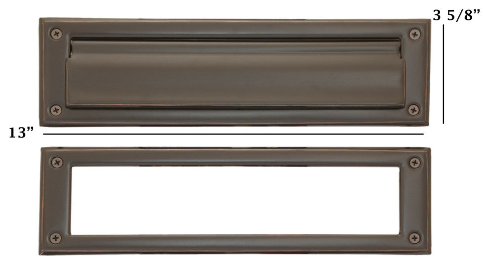 Mail Slot 3-5/8"x13", Venetian Bronze