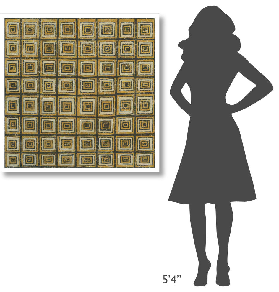 "Square in Square" Digital Paper Print by Kathrine Lovell, 38"x38"
