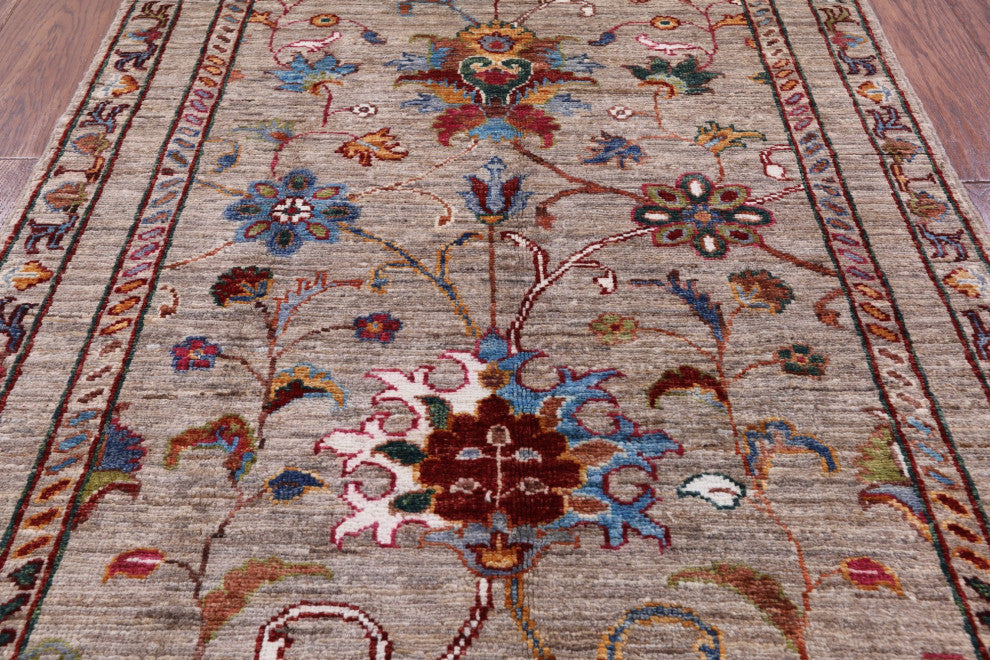 Hand-Knotted Persian Tabriz Wool Rug 2' 8" X 4' 3" Q8416