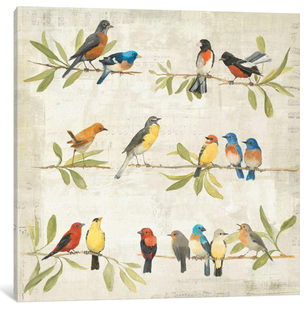 "Adoration of the Magpie Music" by Avery Tillmon, 26x26x1.5"