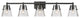 Z-LITE 5-Light Vanity, Matte Black